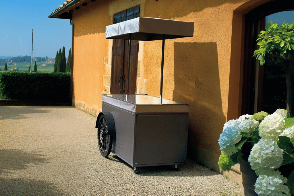 mobile food push cart