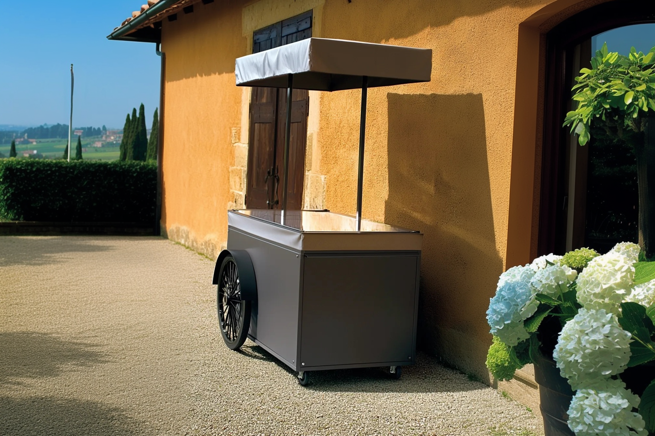 mobile food push cart