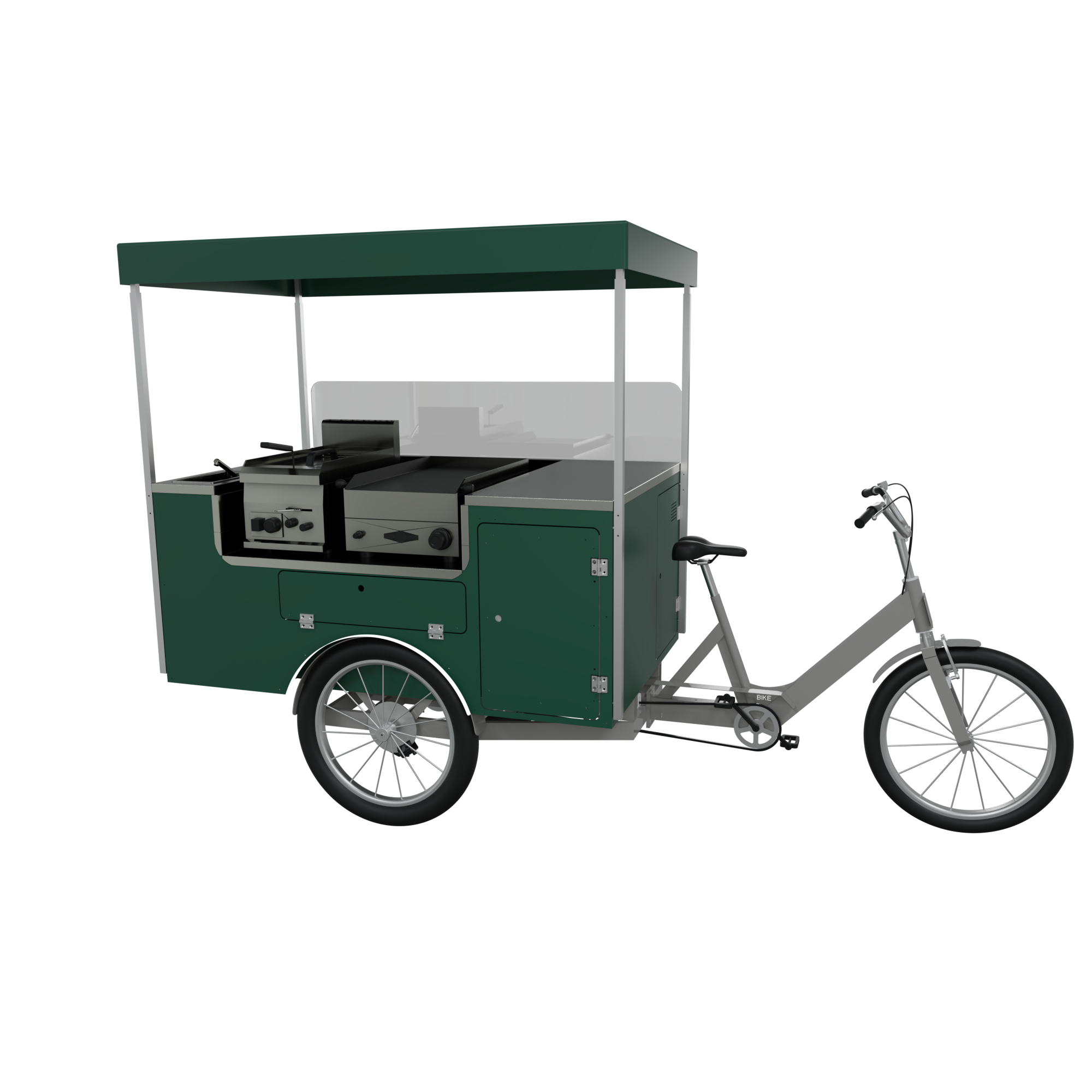 mobile food push cart